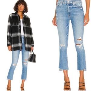MOTHER SUPERIOR The Insider Crop Step Fray Jeans Holy Melancholy Wash 24